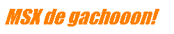 MSX de Gachooon!